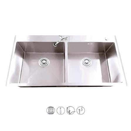 BUILT-IN SINK TECNOPLUS SOFIA 2B STAINLESS STEEL [EXCLUSIVE FROM HOMEPRO THAILAND]