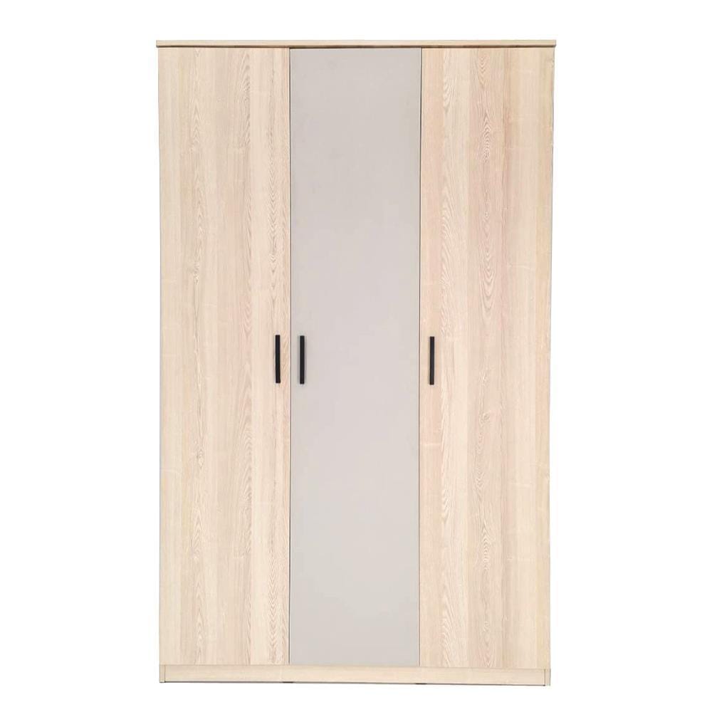 WARDROBE WITH 3 DOORS FURDINI THRU WD1254 120CM OTTAWA/SANDSTONE [EXCLUSIVE FROM HOMEPRO THAILAND]