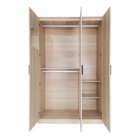 WARDROBE WITH 3 DOORS FURDINI THRU WD1254 120CM OTTAWA/SANDSTONE [EXCLUSIVE FROM HOMEPRO THAILAND]
