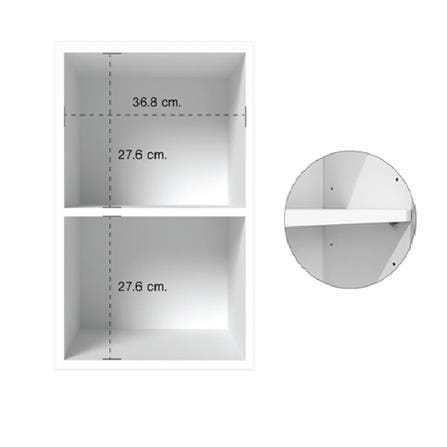 SINGLE WALL CABINET CABIN HANS 40X60CM WHITE [EXCLUSIVE FROM HOMEPRO THAILAND]