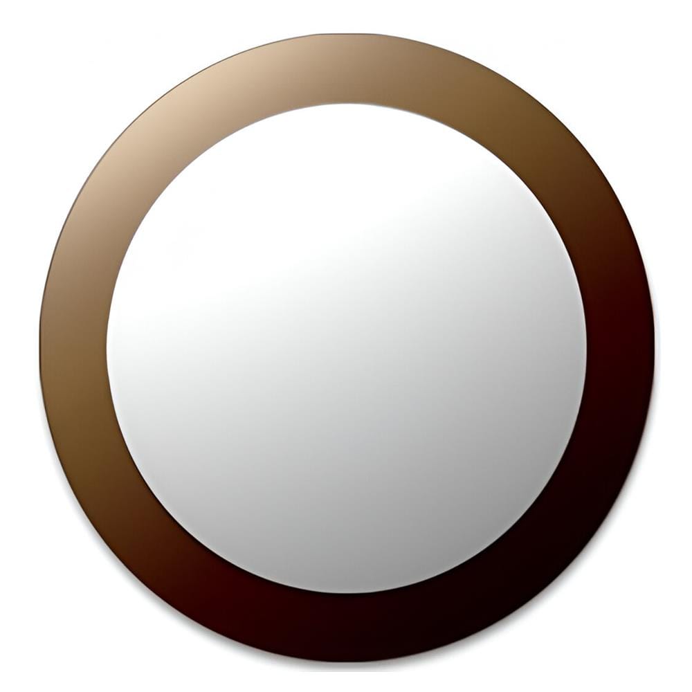MODERN BATH TWO TONE BRONZE ROUND MIRROR MX 200 50X50CM