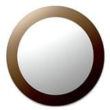 MODERN BATH TWO TONE BRONZE ROUND MIRROR MX 200 50X50CM