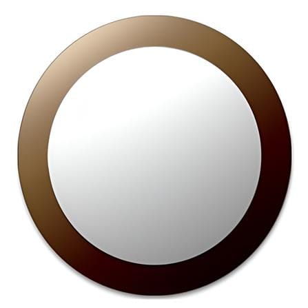 MODERN BATH TWO TONE BRONZE ROUND MIRROR MX 200 50X50CM