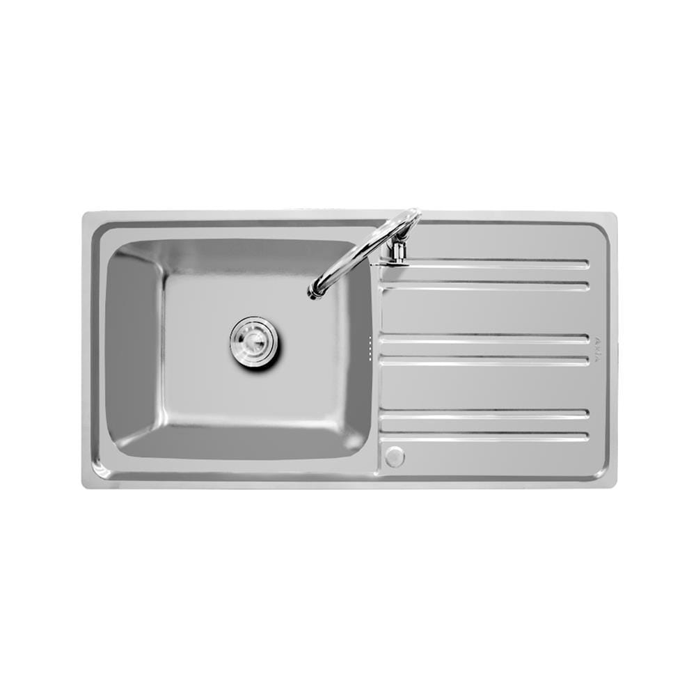 BUILT-IN SINK AXIA RIVIERA 100 1B1D STAINLESS STEEL [EXCLUSIVE FROM HOMEPRO THAILAND]