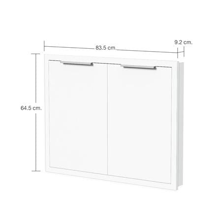 DOUBLE KITCHEN SINK CABINET DOOR CABIN HANS 84X65CM WHITE [EXCLUSIVE FROM HOMEPRO THAILAND]