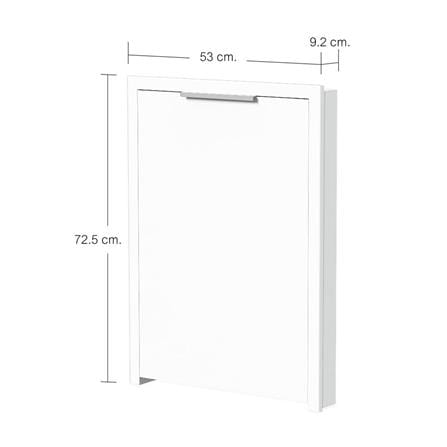 GAS CYLINDER DOOR CABIN HANS 53X73CM WHITE [EXCLUSIVE FROM HOMEPRO THAILAND]