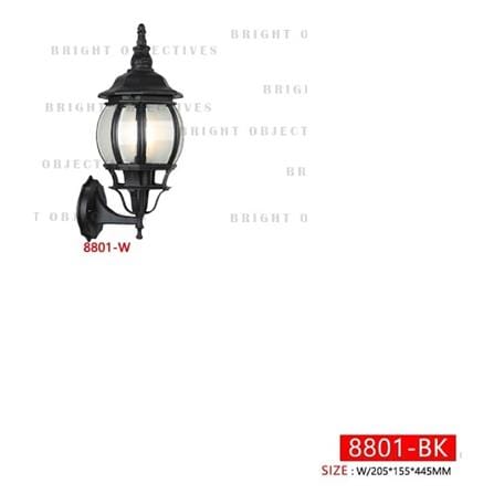 BO WALL OUTDOOR 8801/W 445MM E27 BLACK