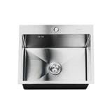 BUILT-IN SQUARE SINK AXIA TRITON 6050 1B STAINLESS STEEL [EXCLUSIVE FROM HOMEPRO THAILAND]