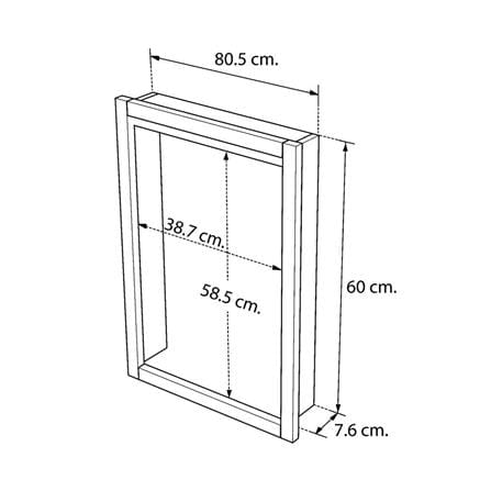 SINGLE KITCHEN SINK CABINET DOOR CABIN HANS 45X65CM WHITE [EXCLUSIVE FROM HOMEPRO THAILAND]