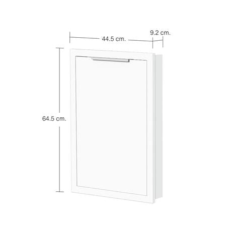 SINGLE KITCHEN SINK CABINET DOOR CABIN HANS 45X65CM WHITE [EXCLUSIVE FROM HOMEPRO THAILAND]