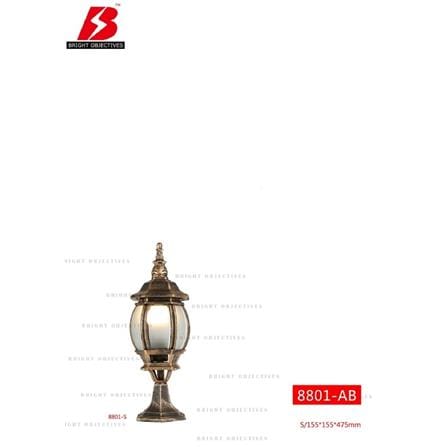 BO GATE LAMP 8801/S 475MM E27 ANTIQUE BRASS
