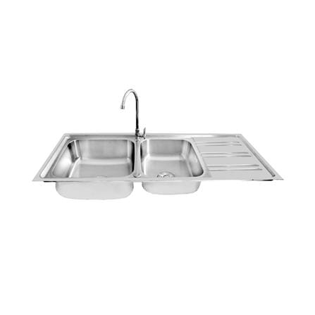 BUILT-IN SINK AXIA RIVIERA 120 2B1D STAINLESS STEEL [EXCLUSIVE FROM HOMEPRO THAILAND]