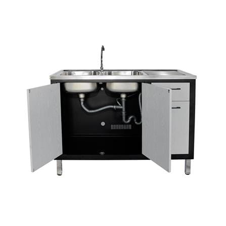 FREESTANDING CABINET CABIN HARVIN 2B1D 120X85X50CM GREY [EXCLUSIVE FROM HOMEPRO THAILAND]