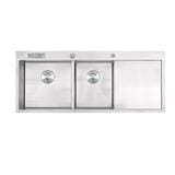 BUILT-IN SINK TECNOPLUS 2130UD 2B1D STAINLESS STEEL [EXCLUSIVE FROM HOMEPRO THAILAND]
