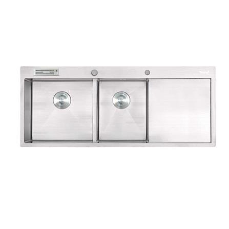 BUILT-IN SINK TECNOPLUS 2130UD 2B1D STAINLESS STEEL [EXCLUSIVE FROM HOMEPRO THAILAND]