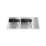 Built-In Sink Square 2B1D TECNOPLUS 2110 U.03 SS [EXCLUSIVE FROM HOMEPRO THAILAND]