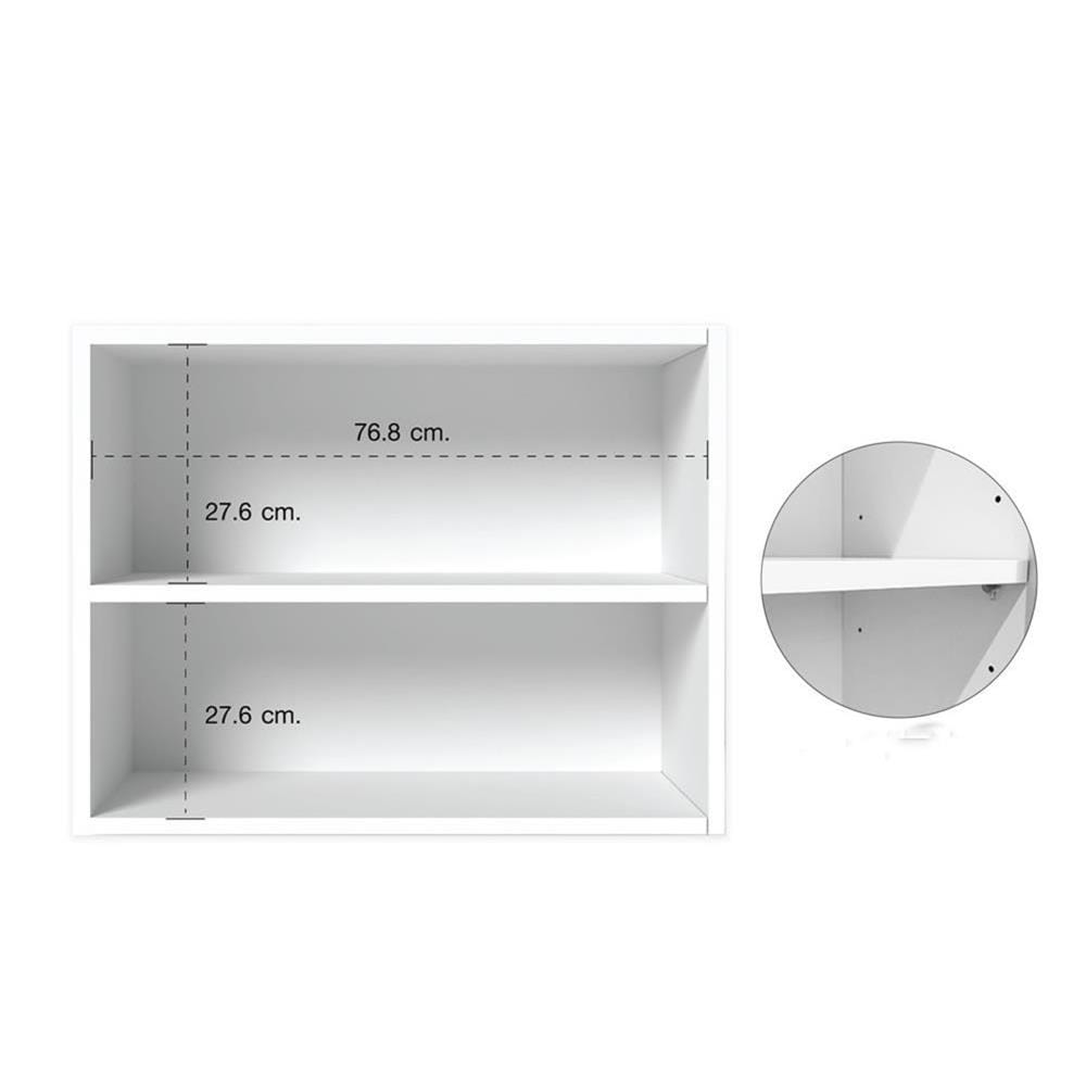 DOUBLE WALL CABINET HANG CABIN HANS 80X60CM WHITE [EXCLUSIVE FROM HOMEPRO THAILAND]