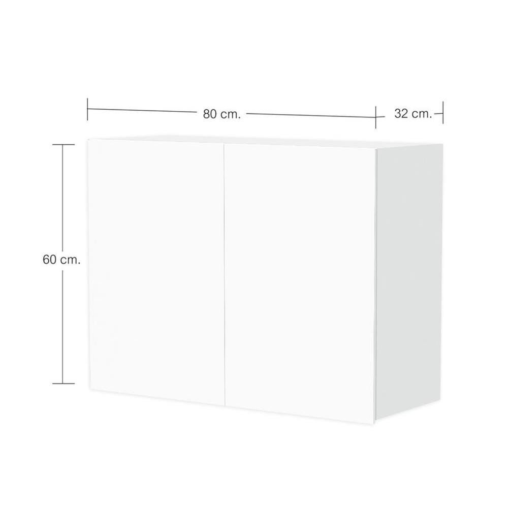 DOUBLE WALL CABINET HANG CABIN HANS 80X60CM WHITE [EXCLUSIVE FROM HOMEPRO THAILAND]