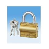TRI-CIRCLE KEY RETAIN BRASS PADLOCK 28MM
