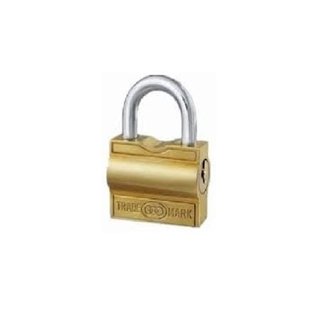 TRI-CIRCLE KEY RETAIN BRASS PADLOCK 28MM