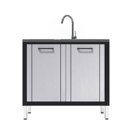 FREESTANDING CABINET CABIN HARVIN 1B1D 90CM GREY [EXCLUSIVE FROM HOMEPRO THAILAND]