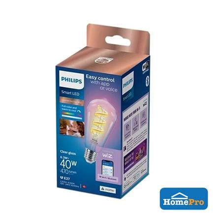 PHI WFB LED FIILAMENT CLEAR ST64 E27 822-65 RGB CL 6.3W
