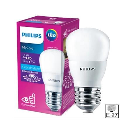 PHILIPS MYCARE LED MINI BULB E27 P45 6500K COOL DAYLIGHT 4W