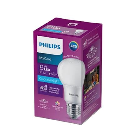 PHILIPS MYCARE LED BULB E27 6500K COOL DAYLIGHT 8W
