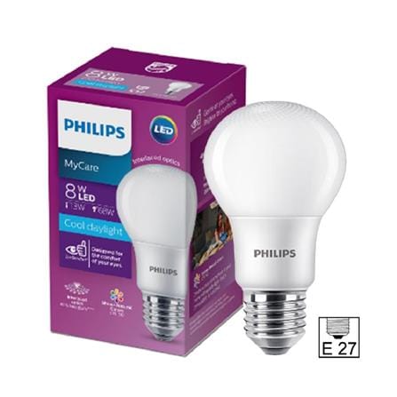 PHILIPS MYCARE LED BULB E27 6500K COOL DAYLIGHT 8W