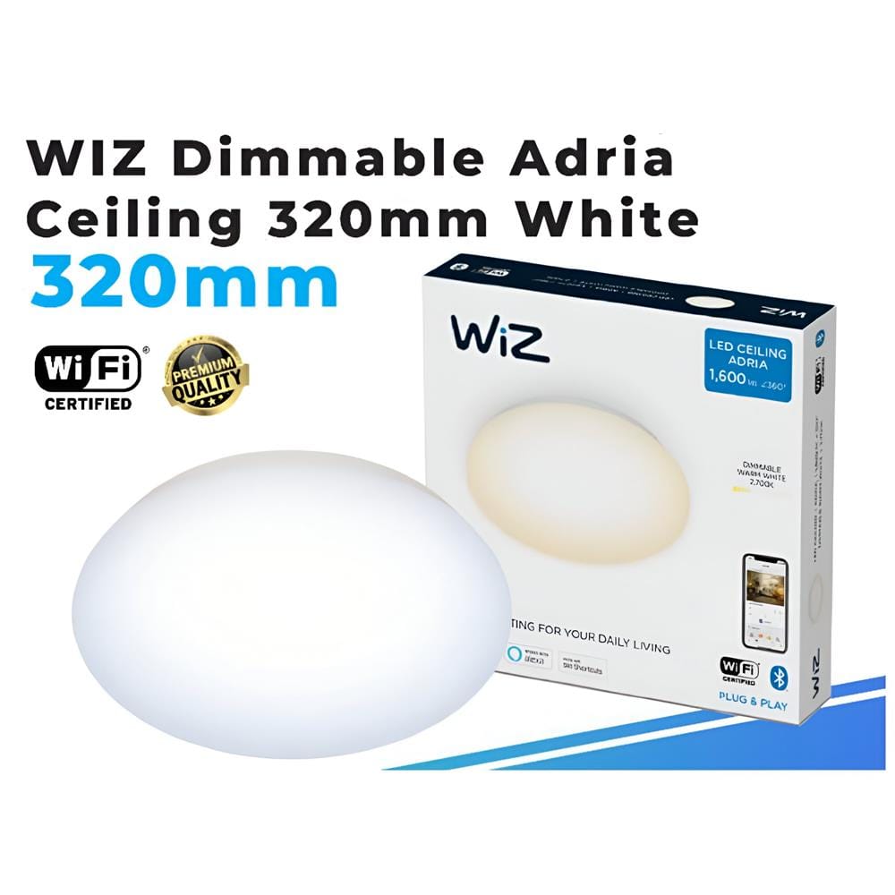 PHILIPS CEILING LAMP LED ADRIA WIZ 17W 6500K DIMMABLE 12"