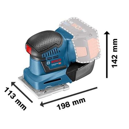 BOSCH 18V PROFESSIONAL CORDLESS ORBITAL SANDER (TOOL ONLY)