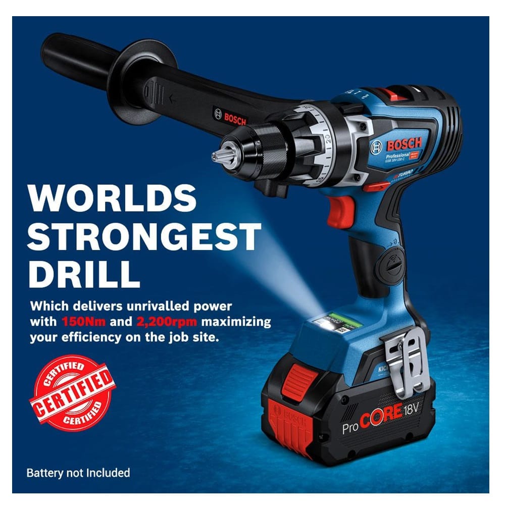 BOSCH 18V CORDLESS IMPACT DRILL GSB18V-150C (TOOL ONLY)