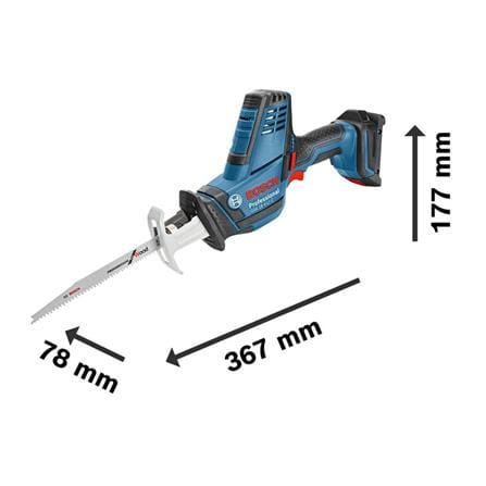 BOSCH 18V CORDLESS RECIPROCATING SAW (TOOL ONLY) GSA18V-LI