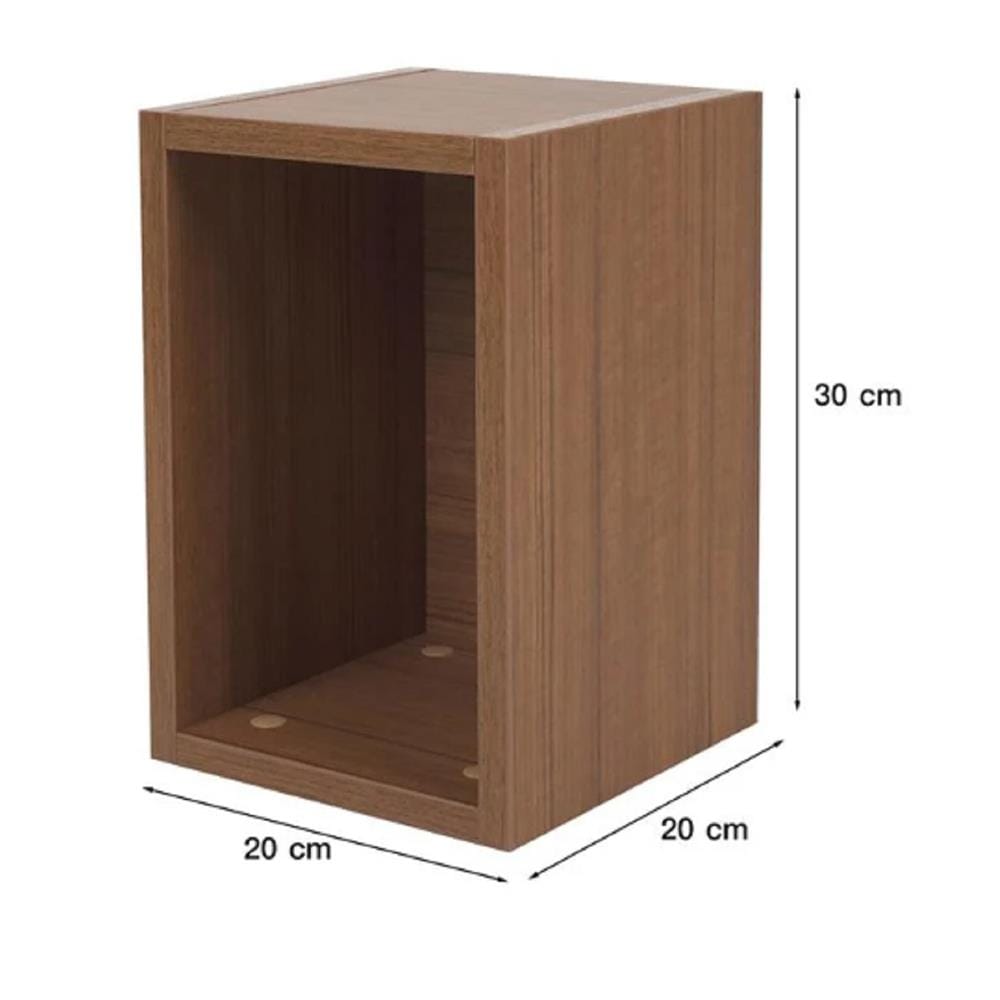 WALL BOX 20X20X30CM MODULAZ STACKO ASIAN TEAK
