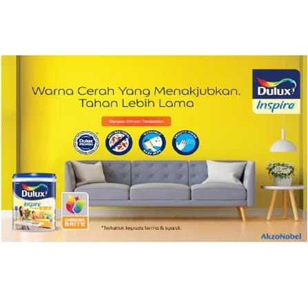 DULUX INSPIRE INTERIOR SMOOTH SHEEN 18L BASE C