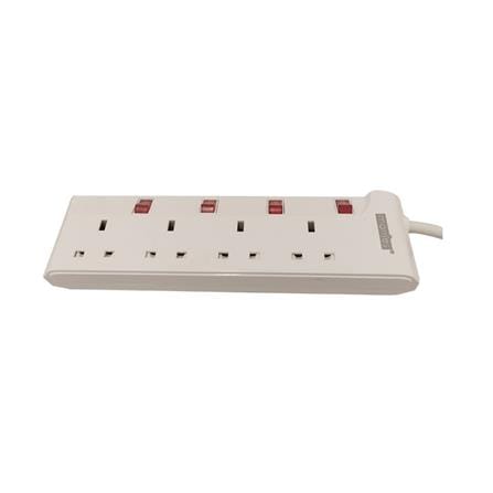 MORRIES EXTENSION SOCKET 4GANG 1.5M WITH NEON WHITE MS3244-1.5