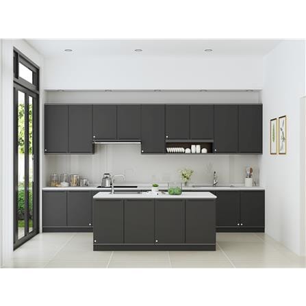 KING ROCKA PLATINUM SINGLE COUNTER CABINET CURVE 45(W)X58(D)X83(H) GREY
