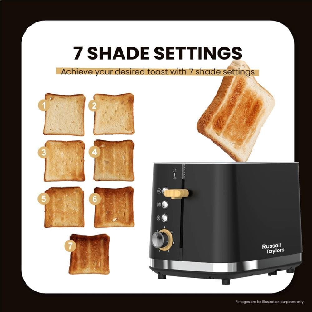 RUSSELL TAYLORS TOASTER RT30 925W 2 SLICE