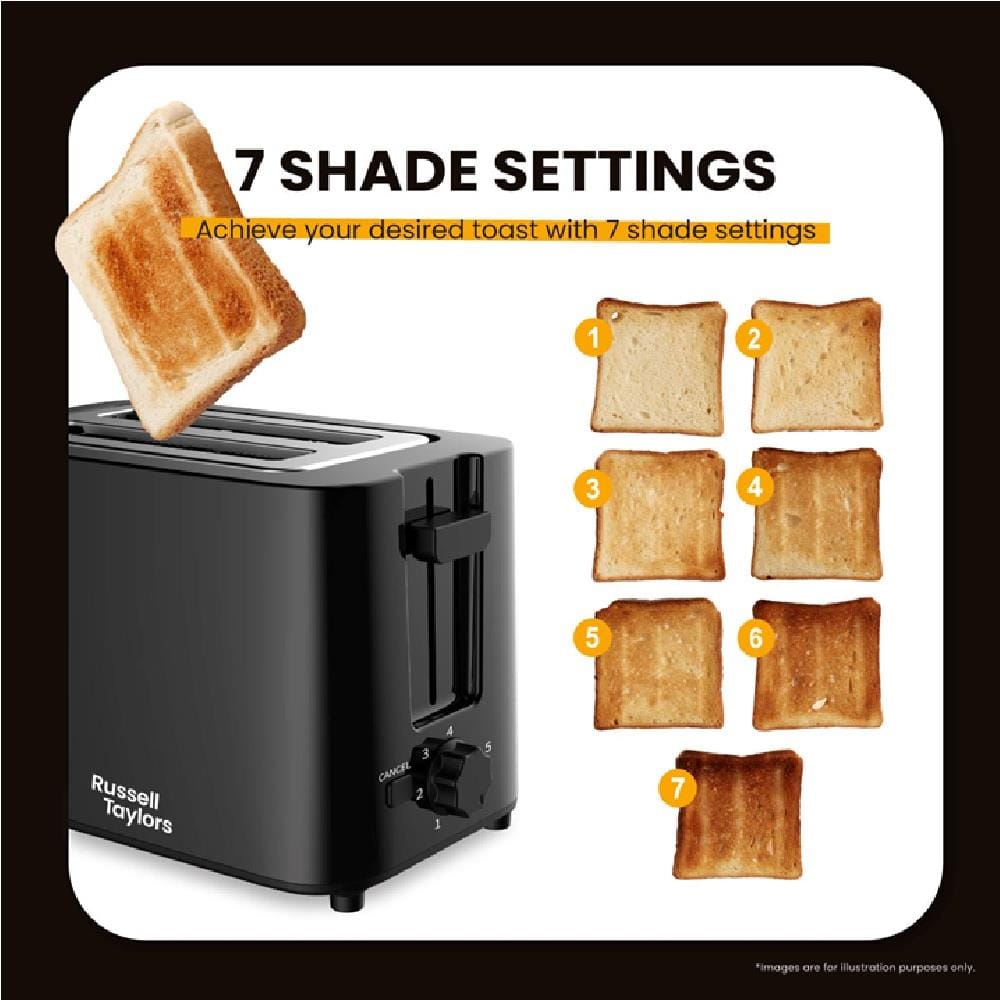 RUSSELL TAYLORS TOASTER T2 700W 2 SLICE