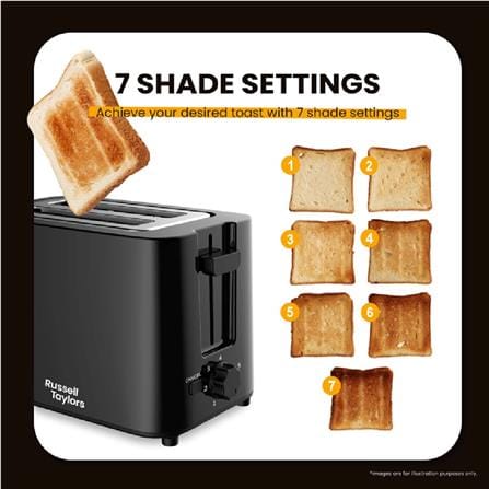 RUSSELL TAYLORS TOASTER T2 700W 2 SLICE