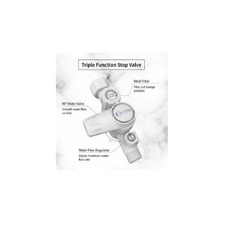 CENTON SHOWER HEATER AC PUMP WITH HAND SHOWER SR711EP SERENE SERIES WHITE