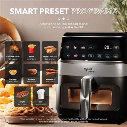 RUSSELL TAYLORS AIR FRYER Z7 1350W 6.5L DIGITAL