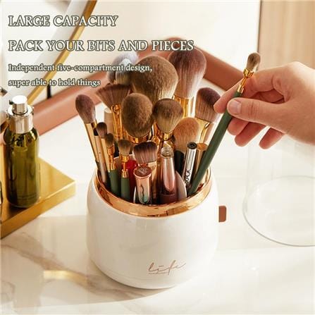 MAKE UP BRUSH HOLDER CROSSY+ 13X23.7CM WHITE