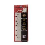 MORRIES EXTENSION SOCKET 5GANG 5.0M WITH NEON WHITE MS3255-5