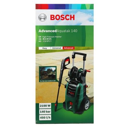 BOSCH HIGH PRESSURE WASHER ADVANCED AQUATAK-140 (INDUCTION MOTOR) 140BAR/2100W