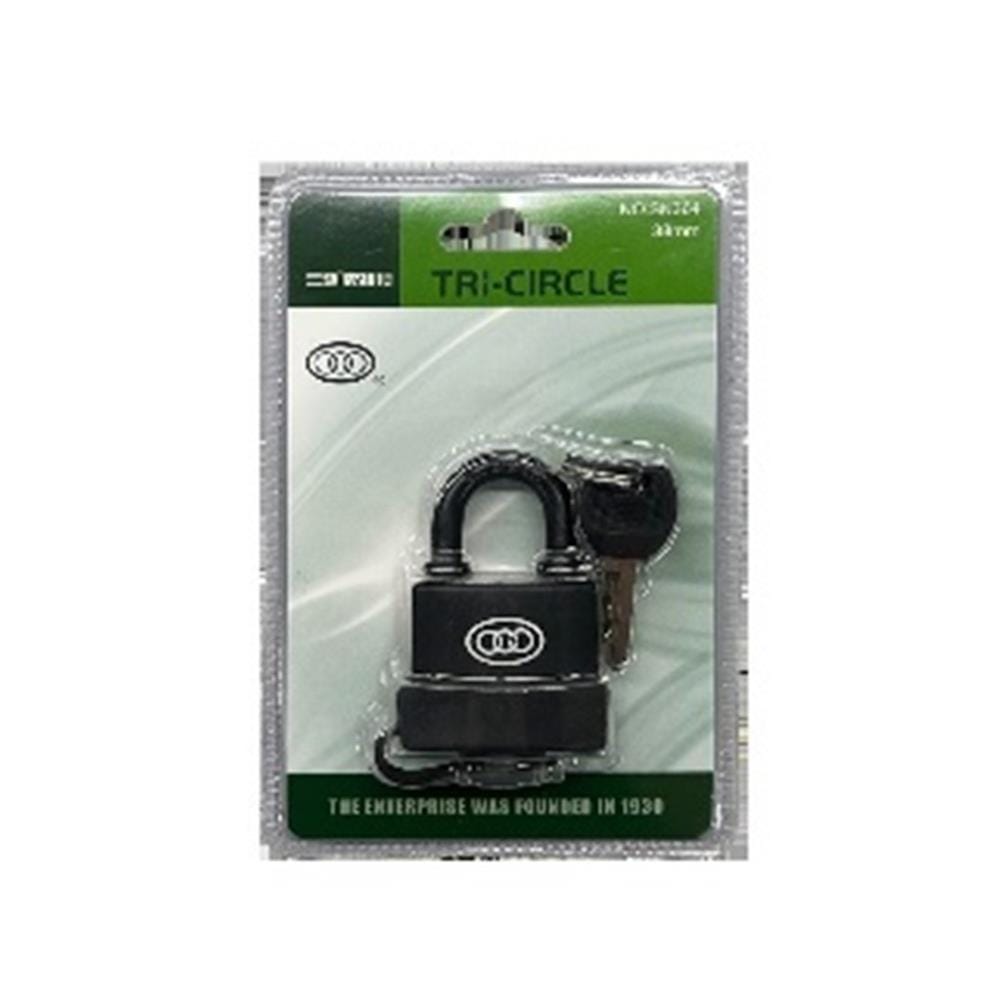 TRI-CIRCLE ABS COVERED WATERPROOF PADLOCK 38MM