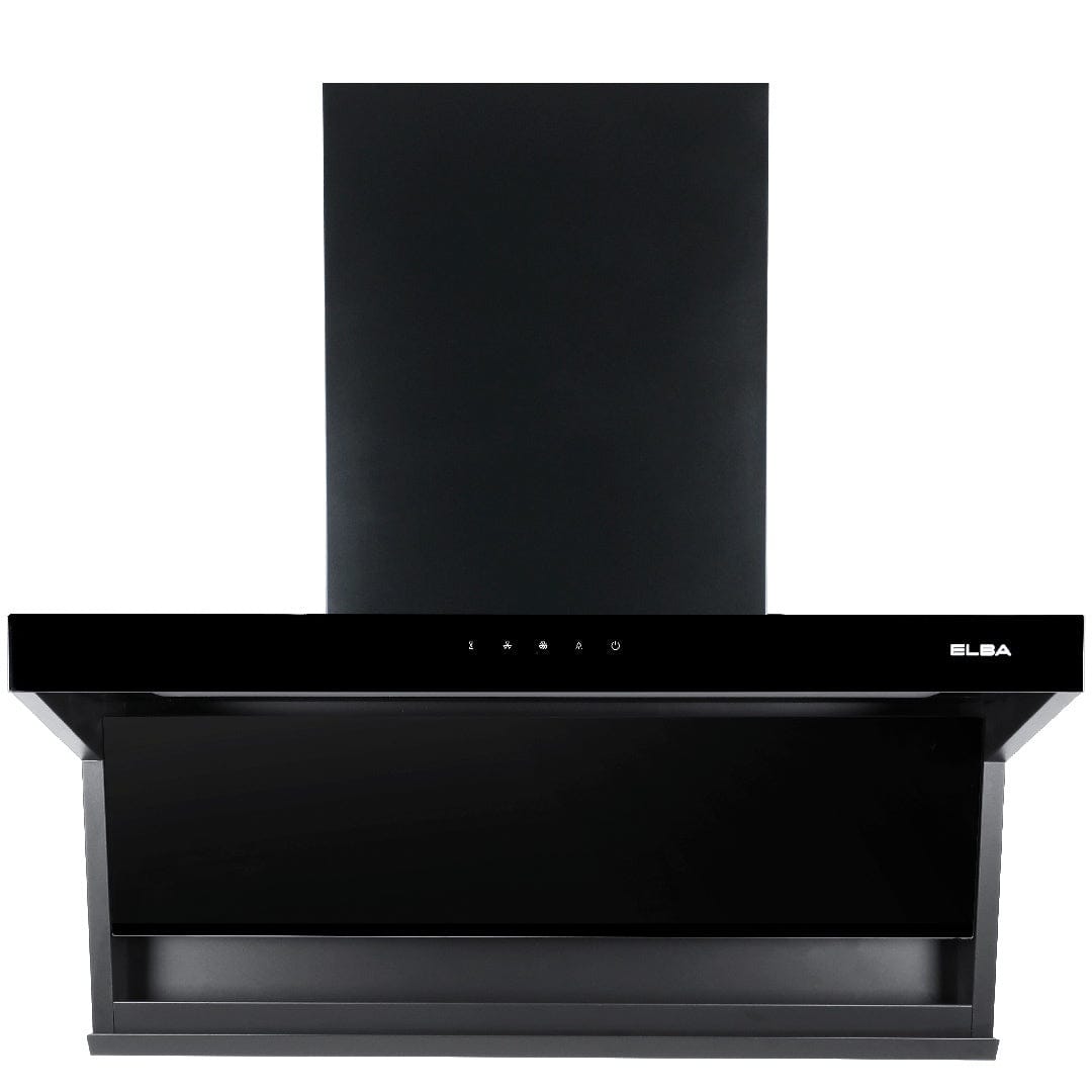 ELBA DESIGNER HOOD MONZA EH-Q9327ST(BK) L SHAPE BLACK 90CM 2000M3/H