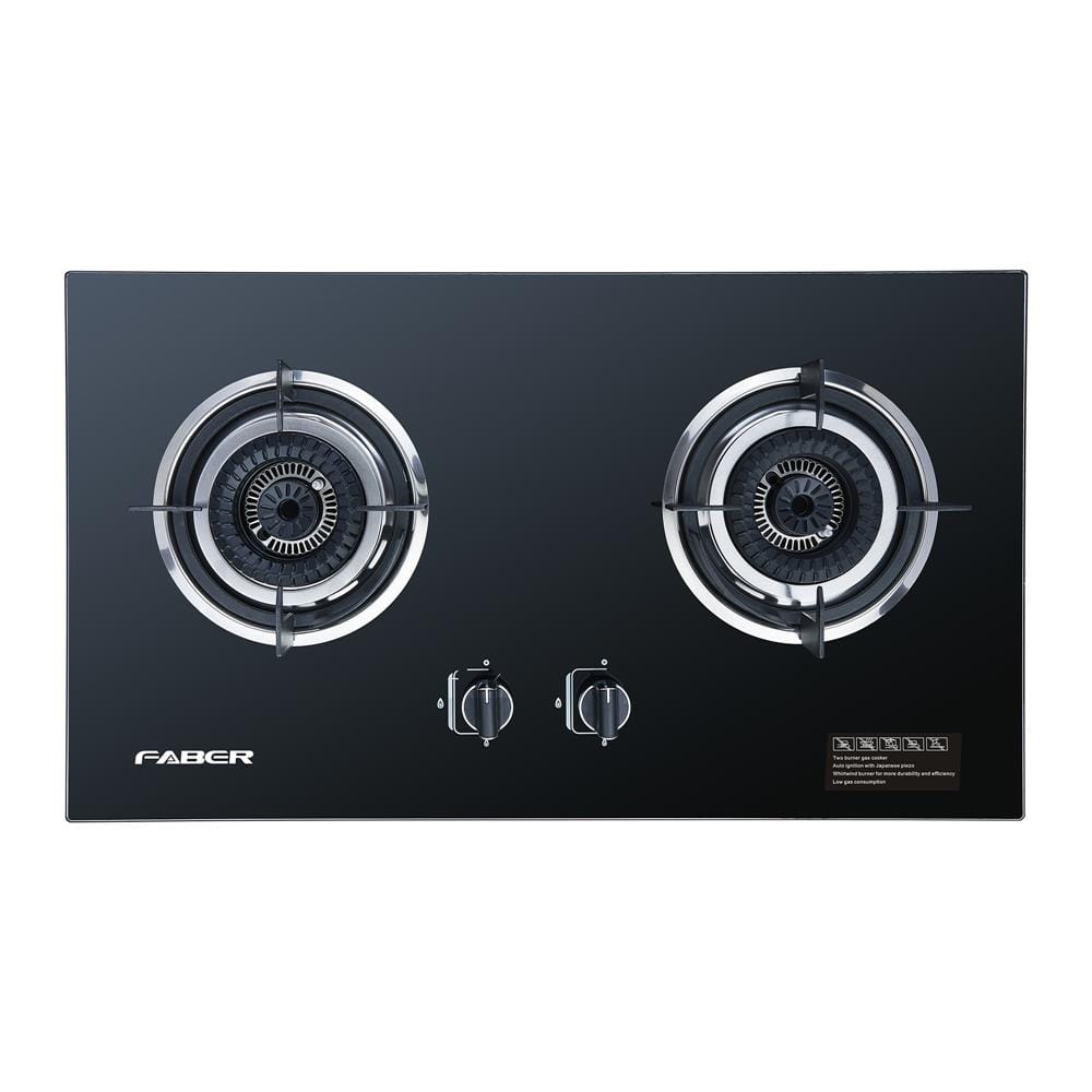 FABER GAS HOB LAVIN 2B 76BK 2 BURNERS 3.6KW 75CM
