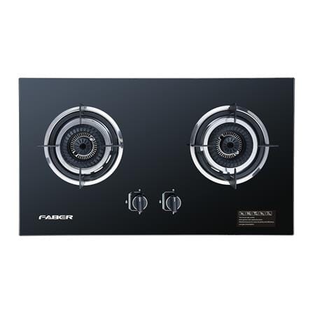 FABER GAS HOB LAVIN 2B 76BK 2 BURNERS 3.6KW 75CM