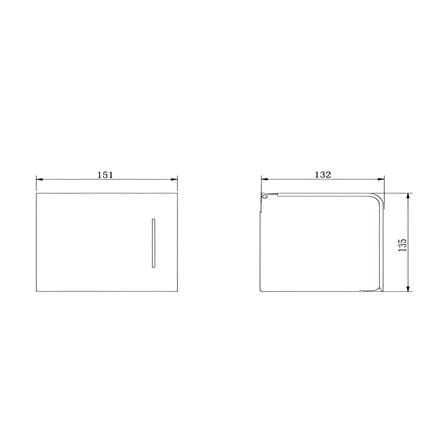 MODERN DEPOT TISSUE HOLDER TOILET ATH-213-MGD ROSE GOLD